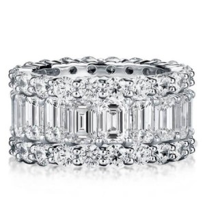 Italo Eternity Wedding Band For Women Stackable Ring Set