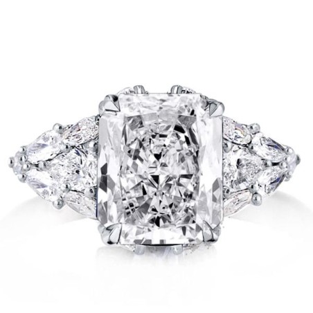 Radiant & Pear Cut Multi-shape Engagement Ring