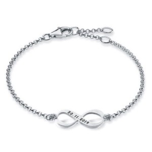 Personalized Infinity Date Bracelet