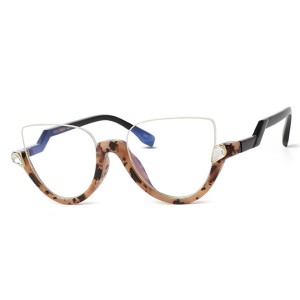 200568 Cateye Half Rim Glasses