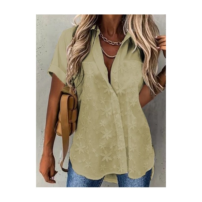 Summer Lace Casual Lace Loose Blouse
