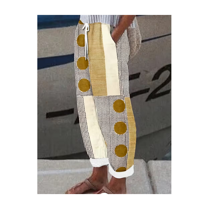 Women Abstract Long Pants Casual Spring/Fall Trousers