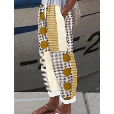 Women Abstract Long Pants Casual Spring/Fall Trousers