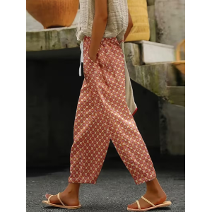 Women Abstract Long Pants Casual Spring/Fall Trousers