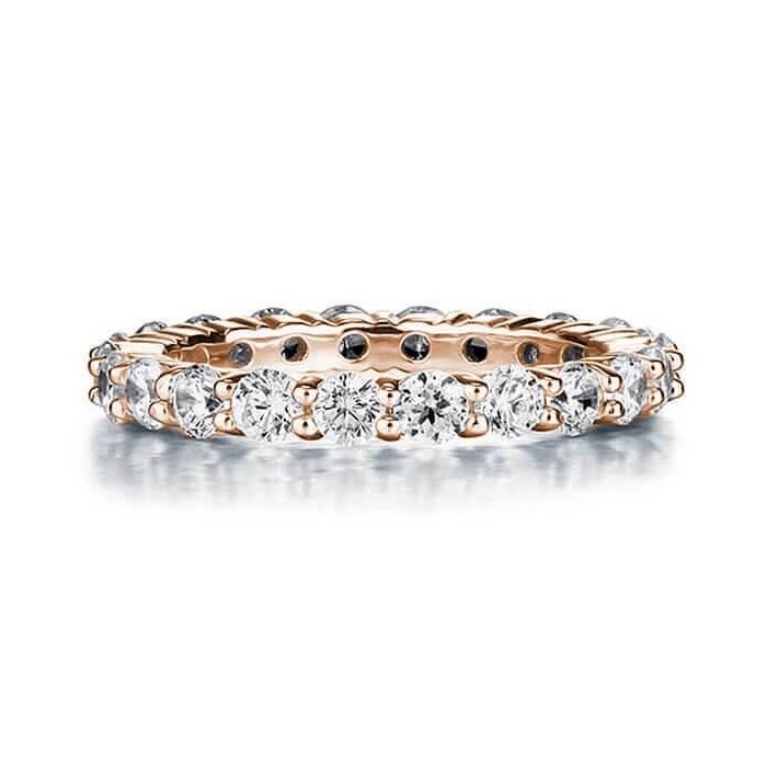 Eternity Rose Gold Wedding Band (2.20 CT. TW.)