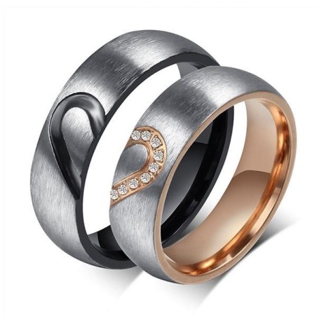 Unique Couple Rings Couple Wedding Bands Titanium Ring Affordable