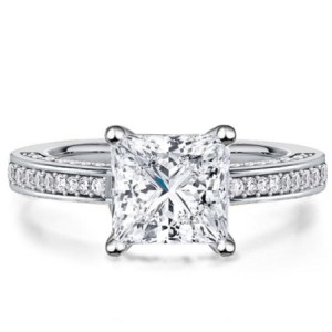 Classic Princess Cut Engagement Ring (2.34 CT. TW.)