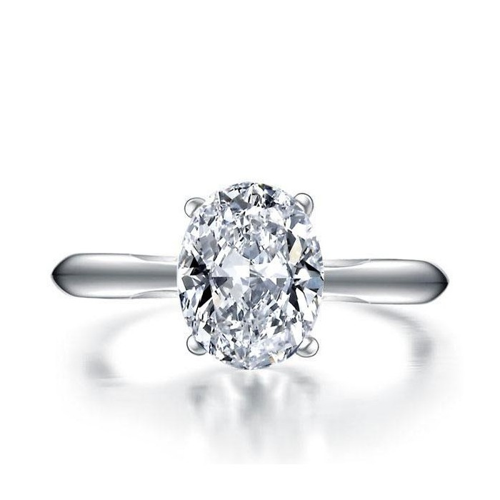 Italo Oval Cut Engagement Ring Solitaire Ring Affordable