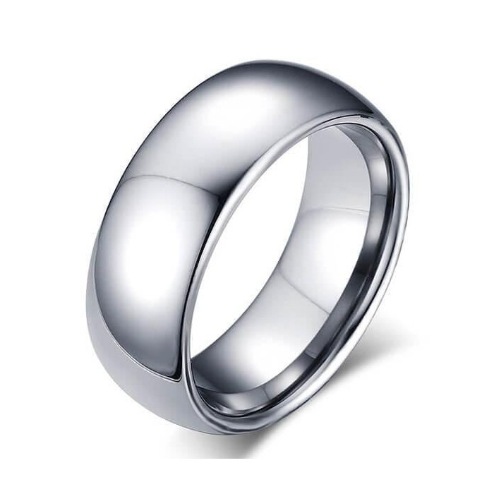 Italo Classic Titanium Steel Men's Wedding Band
