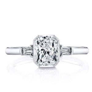Three Stone Solitaire Engagement Ring