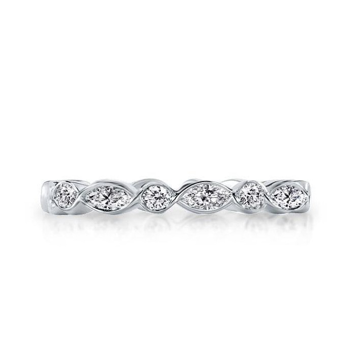 Italo Eternity Created White Sapphire Wedding Band