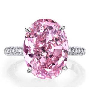 Italo Pink Ring Oval Cut Engagement Ring Affordable