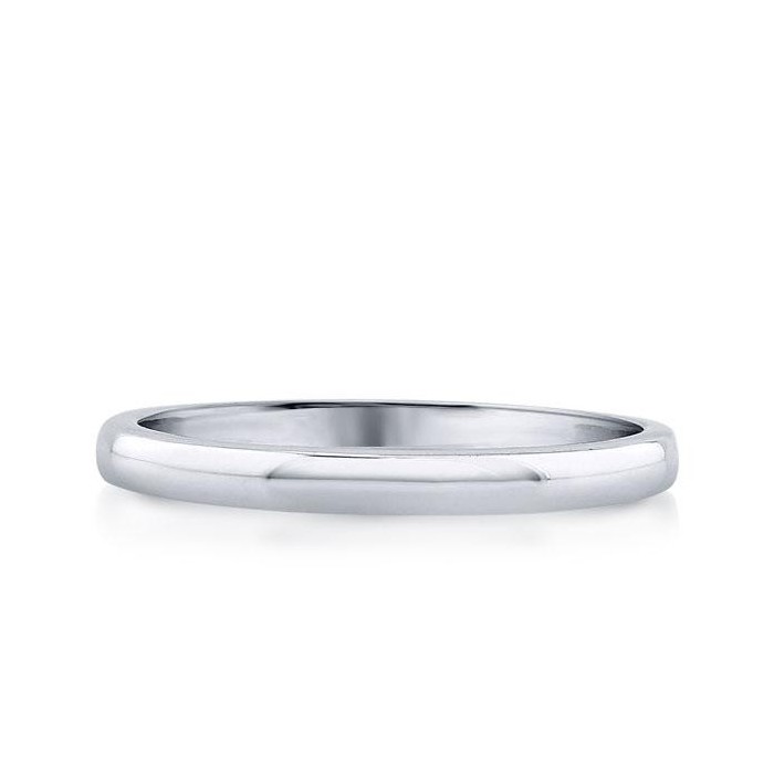 Italo Classic Simple Band Thin Stacking Wedding Band