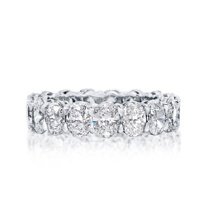 Italo Oval Eternity Ring Eternity Wedding Band For Women