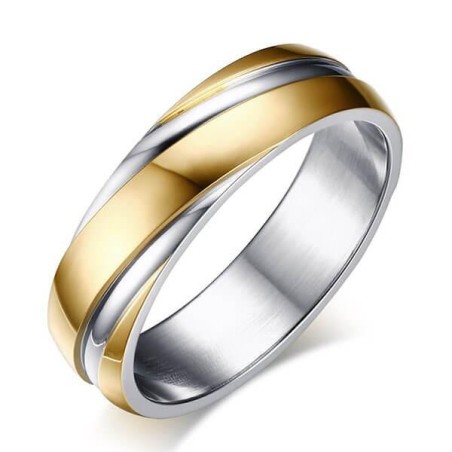 Italo 6MM Titanium Steel Ring Men's Wedding Bands