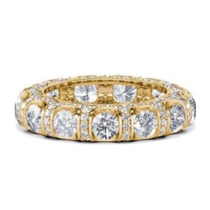 Golden Eternity Wedding Band (4.10 CT. TW.)