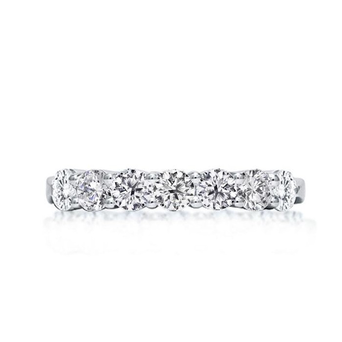 Italo Half Eternity Created White Sapphire Wedding Band