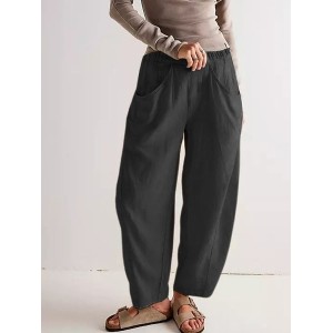 Women Plain Long Pants Casual Spring/Fall Trousers