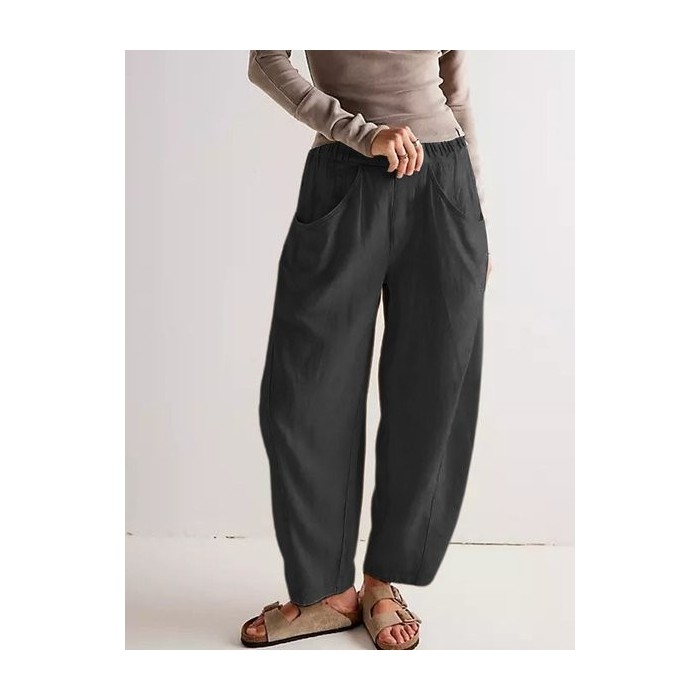 Women Plain Long Pants Casual Spring/Fall Trousers