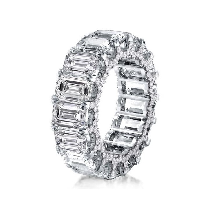 Italo Eternity Wedding Band For Women Unique Eternity Ring