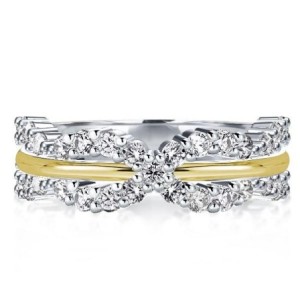 Italo Twist Anniversary Band Sterling Silver Wedding Ring For Women