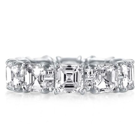Eternity Asscher Wedding Band(14.15 CT. TW.)