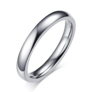 Italo Simple Glaze Titanium Steel Men's Wedding Band