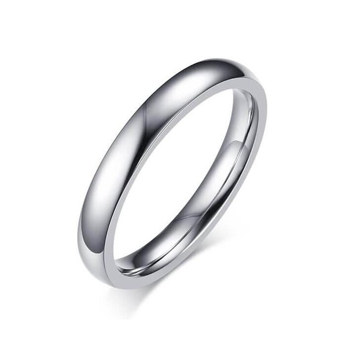 Italo Simple Glaze Titanium Steel Men's Wedding Band