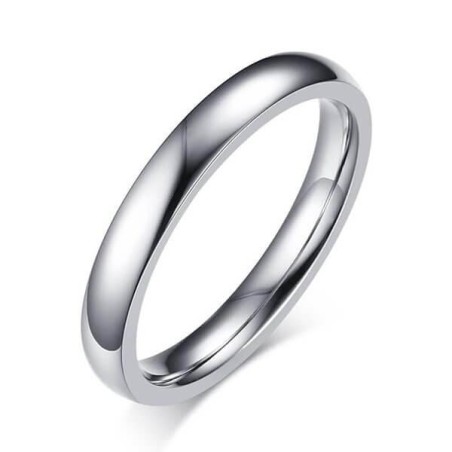 Italo Simple Glaze Titanium Steel Men's Wedding Band