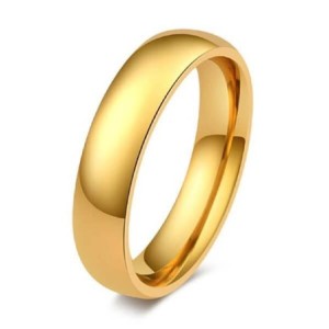 Italo Simple Glaze Titanium Steel Men's Wedding Band