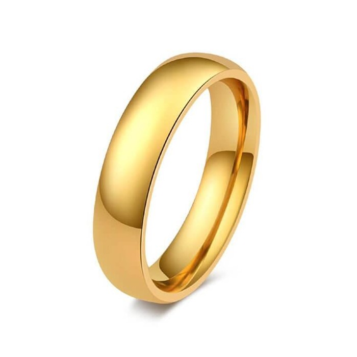 Italo Simple Glaze Titanium Steel Men's Wedding Band