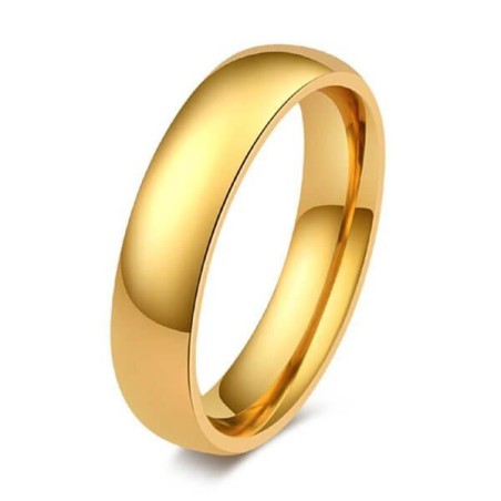 Italo Simple Glaze Titanium Steel Men's Wedding Band