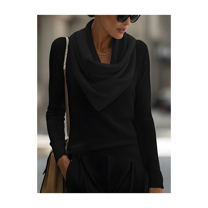 Plain Regular Fit Simple Knit Top