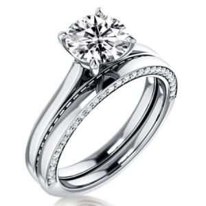 Italo Solitaire Engagement Rings Sets In Sterling Silver