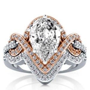 Two Tone Silk Ribbon Knot Bridal Set (2.88 CT. TW.)