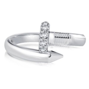 Italo Nail Ring Unique Wedding Band For Women