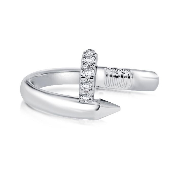 Italo Nail Ring Unique Wedding Band For Women