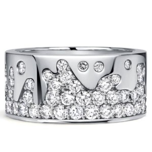 Italo Waterfall Round Cut Eternity Wedding Band For Women Waterfall Ring