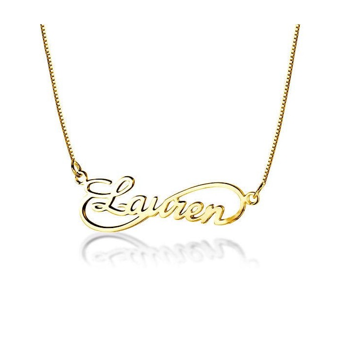 Personalized Love Nameplate Infinity Necklace For Women