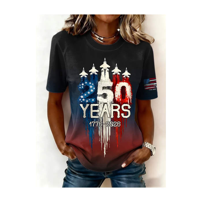 Women Text Letters Short Sleeve Tee T-shirt Crew Neck Printing Casual Graphic Tee Summer Top