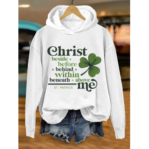 Women's Text Letters Spring/Fall Printing Long Sleeve Casual Daily Hoodie