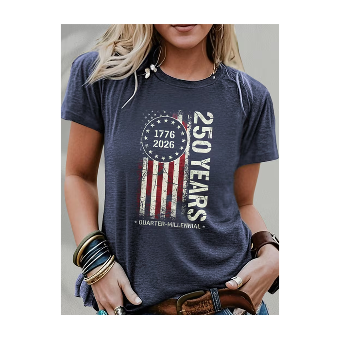 Women Text Letters Short Sleeve Tee T-shirt Crew Neck Printing Casual Graphic Tee Summer Top