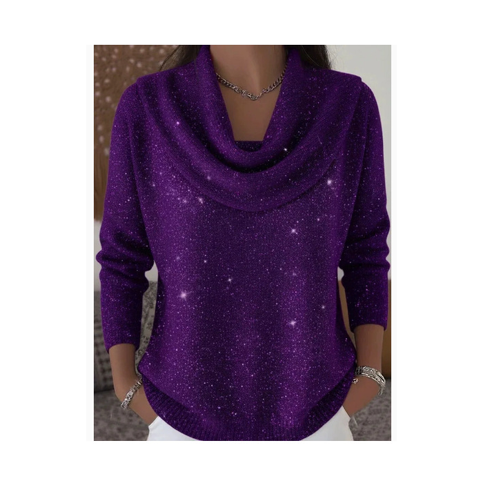 Women Plain Spring/Fall Casual Long Sleeve Crew Neck Cotton Sweater