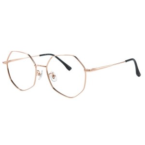 100380 Geometric Titanium Eyeglasses