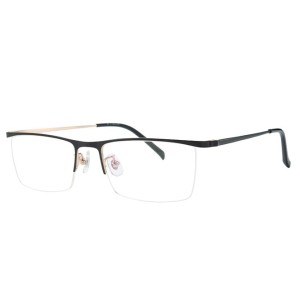 100382 Browline Titanium Eyeglasses