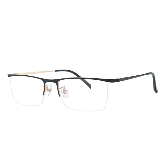 100382 Browline Titanium Eyeglasses