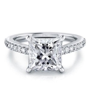 Italo Princess Cut Engagement Ring Classic Engagement Ring