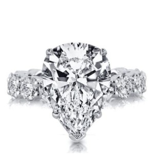 Italo Pear Cut Enagement Ring Eternity Ring Affordable