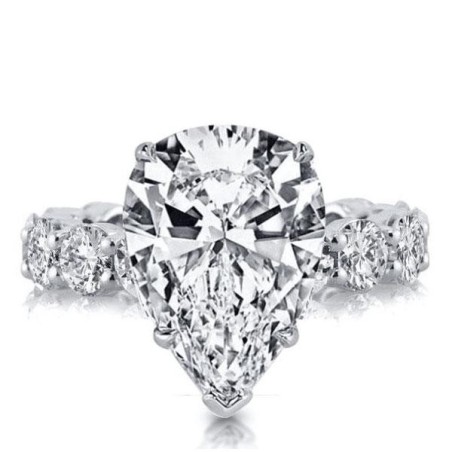 Italo Pear Cut Enagement Ring Eternity Ring Affordable