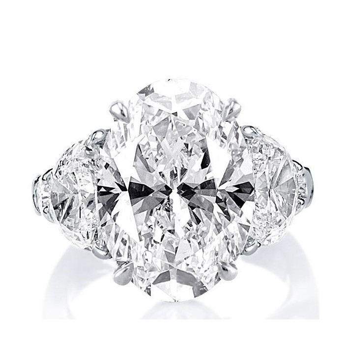 Five Stone Oval Engagement Ring(11.35 CT. TW.)